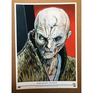 Supreme Leader Snoke Topps Star Wars Living Set 10x14 Fine Art Print 59 44/80