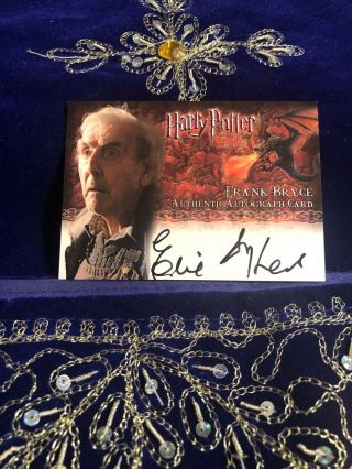 Harry Potter & The Goblet Of Fire Autograph Card Signed By Frank Bryce