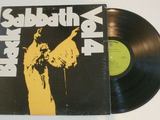 Black Sabbath Vol.  4 Lp Vinyl Record Warner Bs 2602 1972 Gatefold W/ Pictures Vg