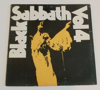 Black Sabbath Vol.  4 LP Vinyl Record Warner BS 2602 1972 gatefold w/ pictures VG 2