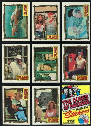 1981 Donruss Dukes Of Hazzard Series 3 Complete Card Set Of 44 & Wrapper