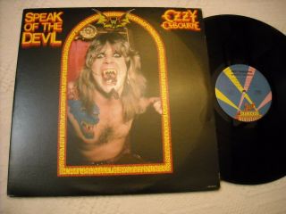 Ozzy Osbourne 2 Lp Speak Of The Devil On Jet Label Zx2 38350 Near
