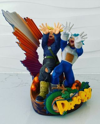 Father & Son Duo Blast - Saiyan Blue Vegeta & Trunks Statue Dragon Ball Z 3