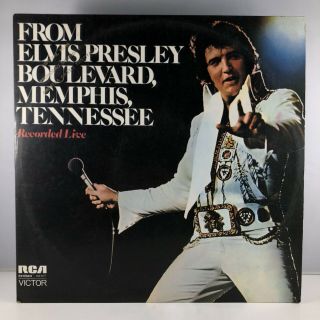 From Elvis Presley Boulevard,  Memphis,  Tennessee Lp Vinyl Brazil 1976 Rca Promo