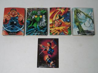 1992 Marvel Masterpieces Complete 100 Card Set,  Psylocke Promo Card