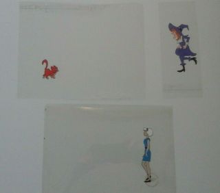 Groovie Goolies,  Sabrina,  complete storyboard and 3 animation cells 2