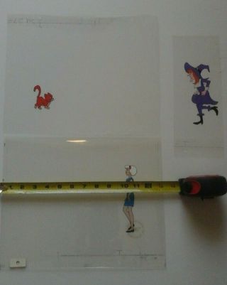 Groovie Goolies,  Sabrina,  complete storyboard and 3 animation cells 3