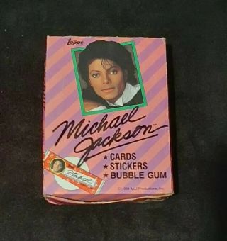 Box Of 1984 Michael Jackson Cards 36 Packs
