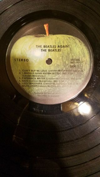 Beatles Again Apple So/sw 385 (rare 1970 1st Press W " Again " Label In Shrink)