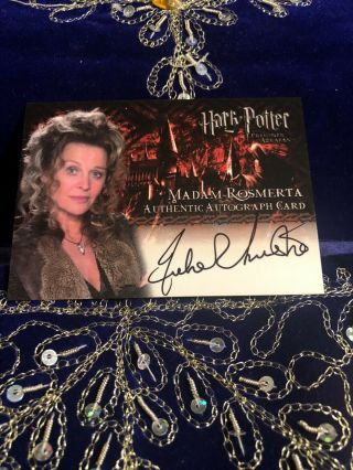 Harry Potter & The Prisoner Of Azkaban Autograph Card Signed By Madam Rosmerta