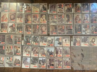 1975 Topps Planet Of The Apes Television Tv Full Set 66 Trading Cards,  Pockets