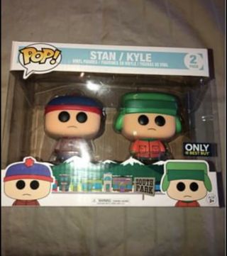 POP South Park: Stan and Kyle (2 Pack) Vinyl Figures,  15211 - PV - 1M9 2