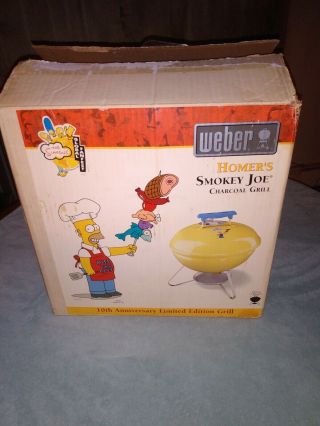 Homer Simpsons Charcoal Weber Grill/10th Anniversary Of The Simpsons/20 Yrs Old.