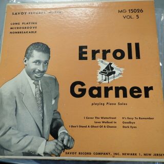 Nm Erroll Garner Playing Piano Solos Vol.  5 Savoy Records Mg - 15026 10 " Lp