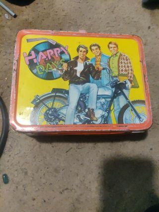 Vintage Metal Lunch Box Happy Days 1976