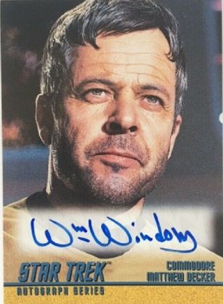 William Windom Autograph A39 From Star Trek The Series Season 2