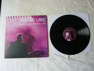 Midge Ure Band Electronica 9 Track Ultra Rare Signed Live Vinyl Lp