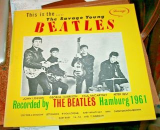 Beatles - This Is The Savage Young Beatles Lp - Orange Label 2nd Press Nm/vg,