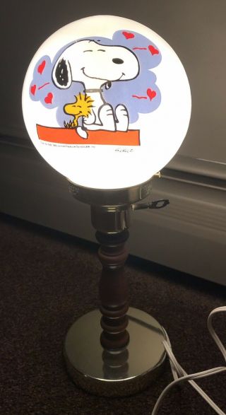Vintage Rare Snoopy Table Lamp Peanuts 1958 1966 United Feature Syndicate