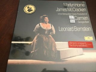 Rare & Marilyn Horne W/ Leonard Bernstein " Carmen " 3 - Lp Audiophile Box