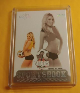 Heather Rae Young 2020 Benchwarmer Vegas Baby Sports Book Card (06/10).