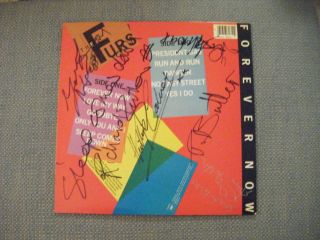 The Psychedelic Furs - Forever Now 1982 Lp Arc 38261 Signed On Back Cover