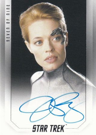 Star Trek Inflexions Autograph Card Jeri Ryan As Seven Of Nine