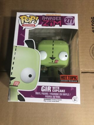Funko Pop Invader Zim Gir With Cupcake 277 (hot Topic Exclusive,  Inbox)