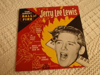 Jerry Lee Lewis Sun 107 Ep Great Ball Of Fire Sleeve Only No Record