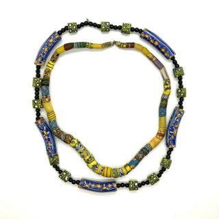 Antique Venetian Millefiori Trade Bead Necklaces 200