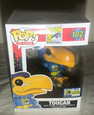 Funko Pop Toucan Hero 2020 Sdcc Ad Icon 102 Exclusive Official Sticker