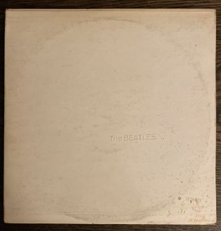 The Beatles White Album Vinyl 2 Lp Swbo 101 Dot Numbered Vg,