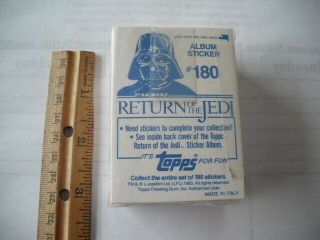 TOPPS PANINI STAR WARS RETURN OF THE JEDI (180) STICKER SET PRODUCED IN 1983 2