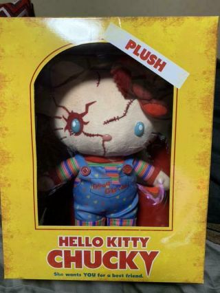 Hello Kitty X Chucky 12 " Scale Plush Doll Universal Studio Japan Rare