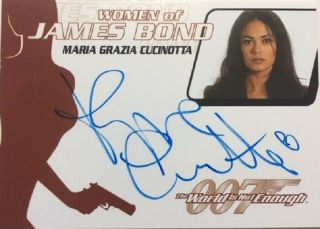 Maria Grazia Cucinotta Autograph Wa22,  Women Of James Bond,  The Quotable 007
