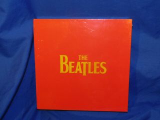 The Beatles Limited Edition 7 " Singles Box Set W/ Poster 4 Singles & Pic Sleeves