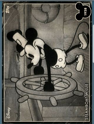 Topps Disney Collect Vintage Mickey Steamboat Willie Jan Vip 1928 Digital