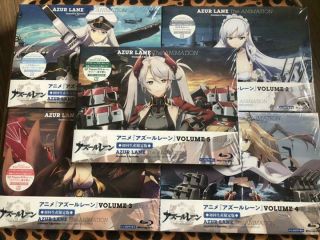 Azur Lane Vol.  1,  2,  3,  4,  5 First Limited Edition Blu - Ray Soundtrackcd Booklet Japan