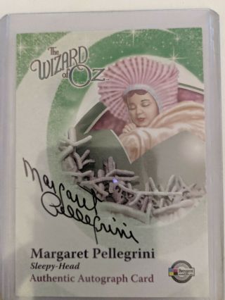 2006 Breygent The Wizard Of Oz Munchkin Margaret Pellegrini Autographed Card