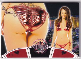 Kimberly Phillips 4/4 2020 Benchwarmer Vegas Butt Card