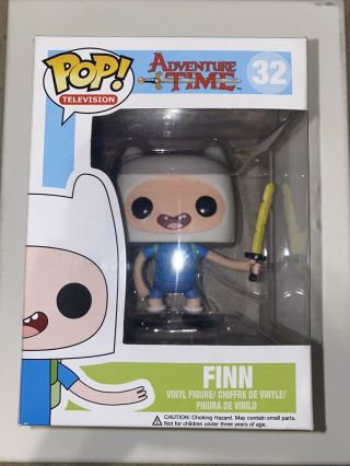 Funko Pop Television Adventure Time 32 Finn Vinyl Figure (vaulted)
