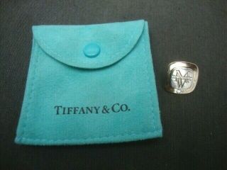 Tiffany & Co 18k Gold On Sterling Silver Pin W Diamond Mens Wear House Tie Tac