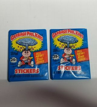 1985 Topps Garbage Pail Kids Series 2 Wax Pack (2 Packs)