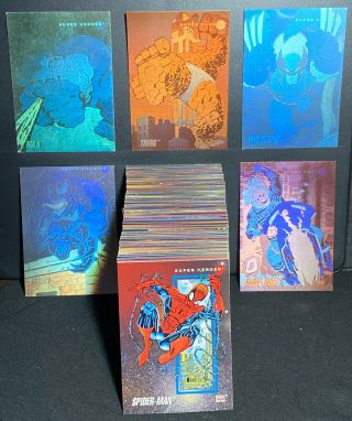 1992 Marvel Universe Series 3 Iii Complete Card Set (200) Hologram Set (5)