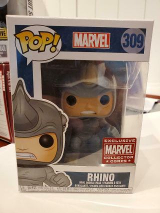 Rhino 309 Exclusive Marvel Collector Corps Pop Funko