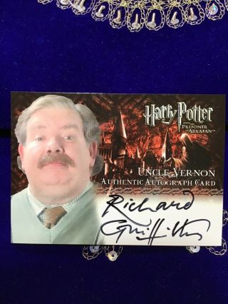 Harry Potter & The Prisoner Of Azkaban Autograph Card Signed By Uncle Vernon