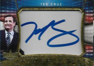 Decision 2016 Ted Cruz Signed Auto Card