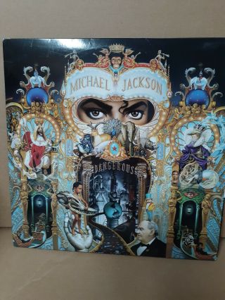 Michael Jackson Dangerous 2 Lp Vinyl Epic Sleeves Vg