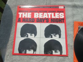 The Beatles A Hard Days Night Vinyl LP UAS 6366 1964 STEREO Black Label 2