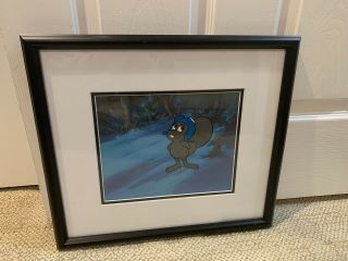 Rocky From Bullwinkle Hand Painted Animated Cel 1 Of 1 With Framed